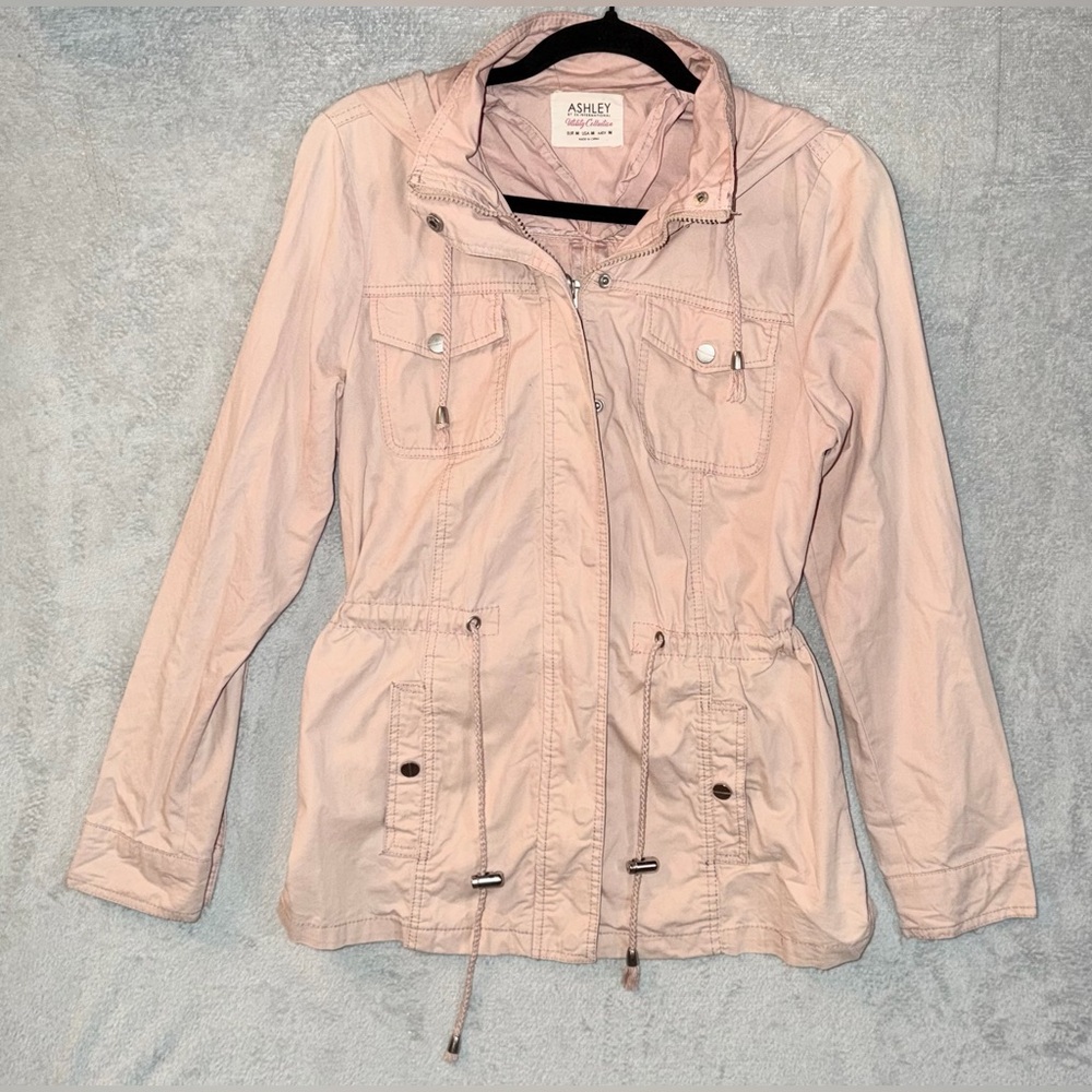 Ashley By 26 International Jacket Womens Medium Pink Utility Downtown Collection